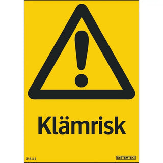 Systemtext Skylt Klämrisk 105x148 De | CleanNest - SYSTEMTEXT | CleanNest