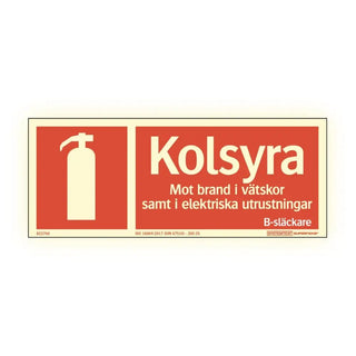 Systemtext Skylt Kolsyresläck Afs 250x100 - | CleanNest - SYSTEMTEXT | CleanNest