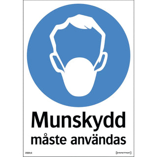 SKYLT MUNSKYDD 210X297 PL - SYSTEMTEXT