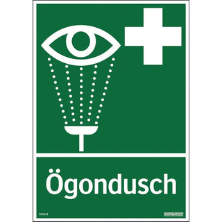Systemtext Skylt Ögondusch 210x297 Pl | CleanNest - SYSTEMTEXT | CleanNest