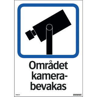 SKYLT OMRÅDET KAMERABEV. 210X297 PL - SYSTEMTEXT