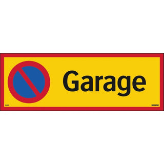 Systemtext Skylt Park Förbj Garage 594x210 Al | CleanNest - SYSTEMTEXT | CleanNest