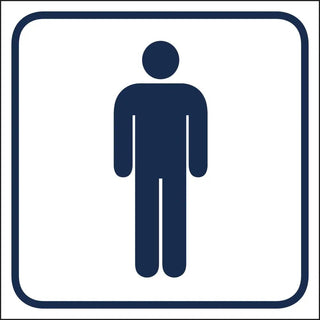 Systemtext Skylt Piktogram Herr Wc 140x140 De | CleanNest - SYSTEMTEXT | CleanNest