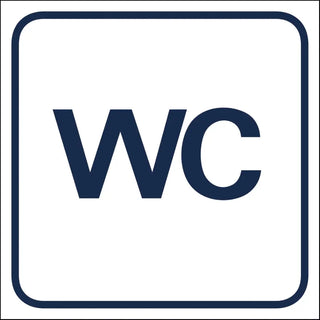 SKYLT PIKTOGRAM WC 140X140 FOLIE - SYSTEMTEXT