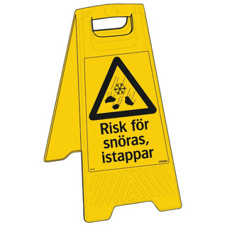 SKYLT RISK F SNÖRAS ISTAPP300X620PL - SYSTEMTEXT