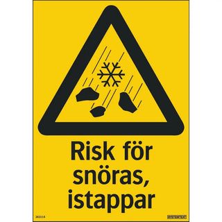 Systemtext Skylt Risk För Snöras 210x297 Pl | CleanNest - SYSTEMTEXT | CleanNest