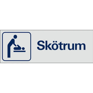 SKYLT SKÖTRUM 228X80 AL - SYSTEMTEXT