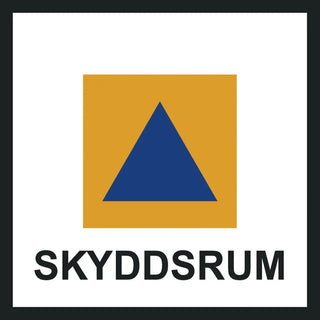 SKYLT SKYDDSRUM 250X250 AL REFLEX - SYSTEMTEXT