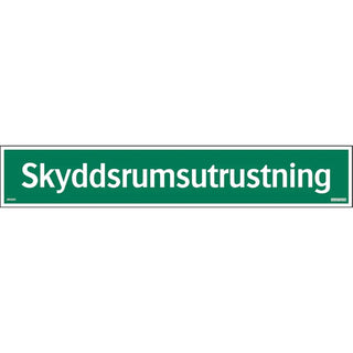 SKYLT SKYDDSRUMSUTRUSTNING 420X74AL - SYSTEMTEXT