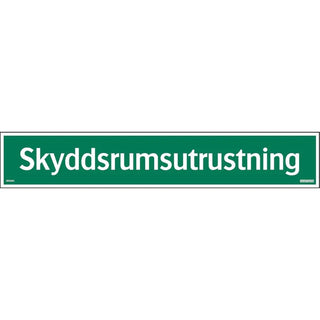 Systemtext Skylt Skyddsrumsutrustning 420x74al | CleanNest - SYSTEMTEXT | CleanNest