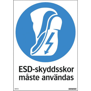 Systemtext Skylt Skyddsskor Måste Anv 210x297 | CleanNest - SYSTEMTEXT | CleanNest