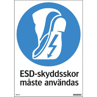 SKYLT SKYDDSSKOR MÅSTE ANV 210X297 - SYSTEMTEXT