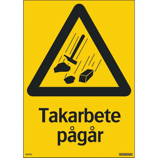 Systemtext Skylt Takarbete Pågår 210x297 Pl | CleanNest - SYSTEMTEXT | CleanNest