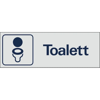 SKYLT TOALETT 225X80 AL - SYSTEMTEXT