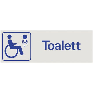 Systemtext Skylt Toalett Handikapp 225x80 Altr | CleanNest - SYSTEMTEXT | CleanNest