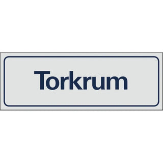 Systemtext Skylt Torkrum 225x80 Al | CleanNest - SYSTEMTEXT | CleanNest