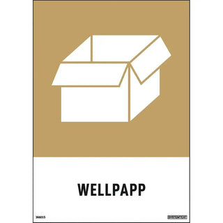Systemtext Skylt Wellpapp 148x210 De | CleanNest - SYSTEMTEXT | CleanNest