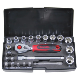 FINMEKANIKERSET 1/4" T-0623M TECOS - TECOS