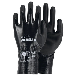 ARBETSHANDSKE 8853R OIL GRIP STL 10 - TEGERA