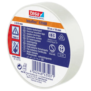 ISOLERINGSTEJP VIT   19MMX20M - TESA