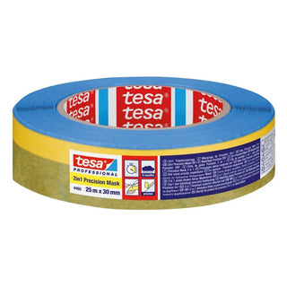 Tesa Maskeringstejp 30mm 50m 2in1 Precis | CleanNest - TESA | CleanNest