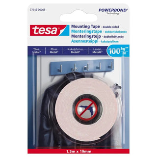 TESA MONT.TEJP SLÄT YTA 1,5MX19MM 100KG | CleanNest - TESA | CleanNest