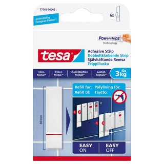 TESA SJÄLVHÄFT REMSA SLÄT YTA 6ST 3KG | CleanNest - TESA | CleanNest