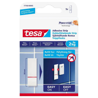 TESA SJÄLVHÄFT REMSA SLÄT YTA 9ST 2KG | CleanNest - TESA | CleanNest