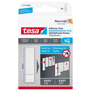 TESA SJÄLVHÄFT REMSA TAPET 6ST 1,0KG | CleanNest - TESA | CleanNest