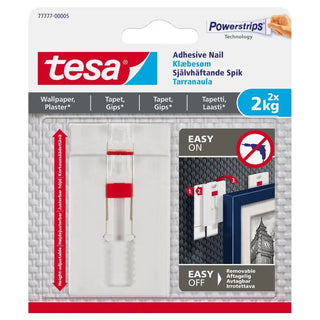 TESA SJÄLVHÄFT SPIK JUSTB TAPET 2ST 2KG - | CleanNest - TESA | CleanNest