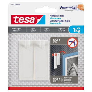 TESA SJÄLVHÄFTANDE SPIK TAPET 2ST 1,0KG | CleanNest - TESA | CleanNest
