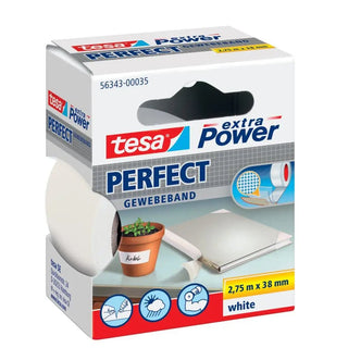 Tesa Vävtejp Power 38mmx2,75m Vit | CleanNest - TESA | CleanNest