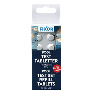 Påfyllnadsförpackning för pooltesttabletter.