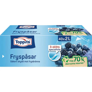 TOPPITS FRYSPÅSAR 2L - | CleanNest - TOPPITS | CleanNest