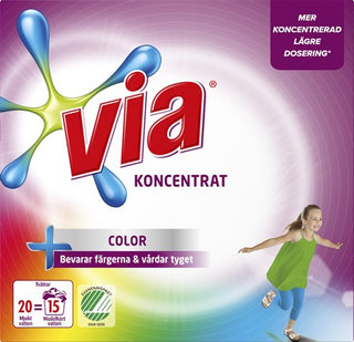 Via Tvättmedel Color Pulver - 750g - CleanNest
