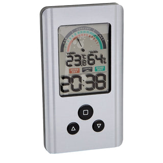 VIKING TERMOMETER IN/UT HYGROM KLOCKA ALU | CleanNest - VIKING | CleanNest