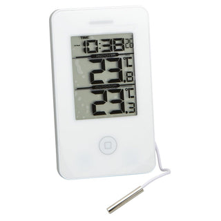 VIKING TERMOMETER IN/UT MIN/MAX KLOCKA VIT | CleanNest - VIKING | CleanNest