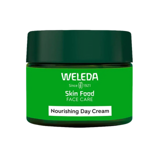 Weleda Skin Food Dagkräm - Torr Hud i 40ml glasburk med grön etikett, idealisk för känslig och torr hud i kroppsvårdskategorin.
