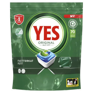 Yes - Maskindisktabletter All in One Original 70-Pack - Yes | CleanNest